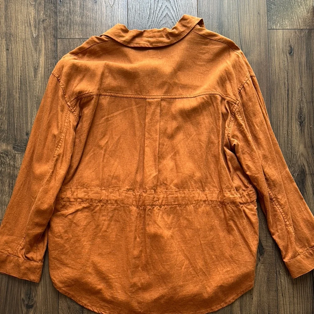 Rust Orange Button-up - Picture 5 of 6